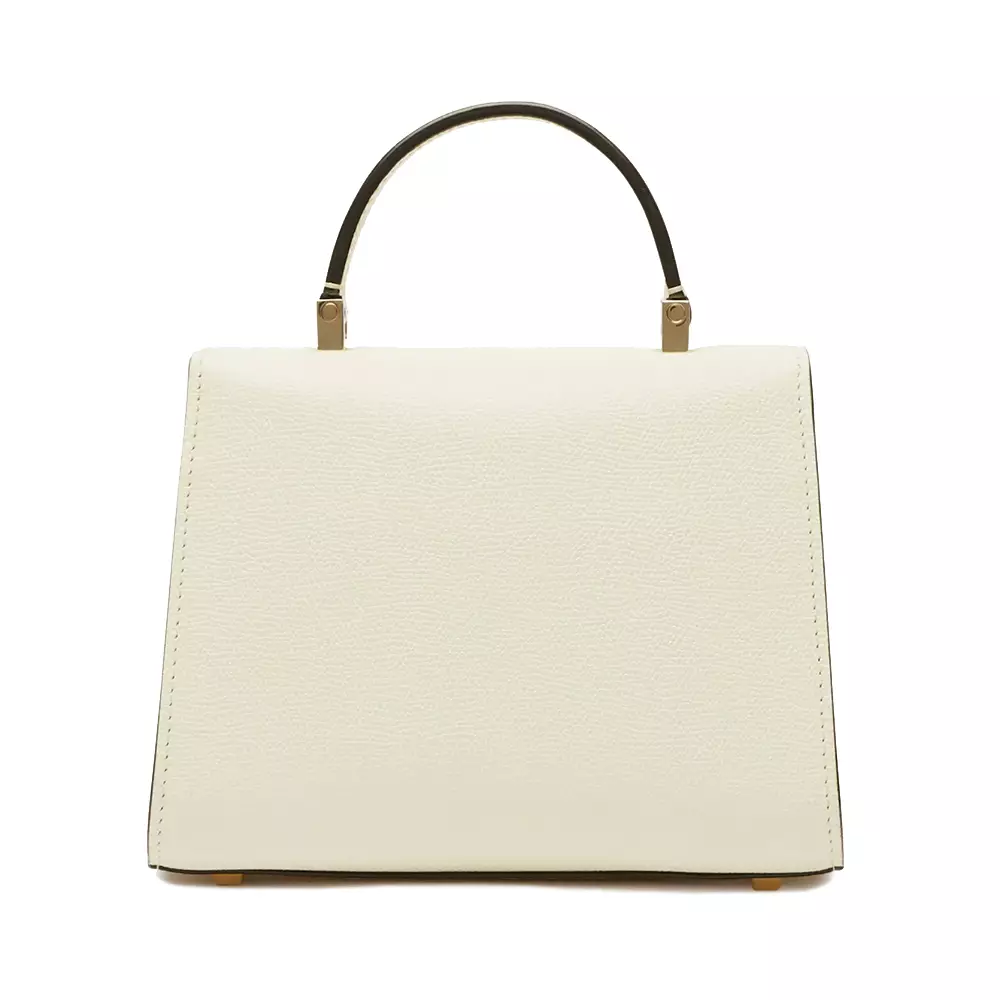 Iside Top handle mini bag - Pergamena White