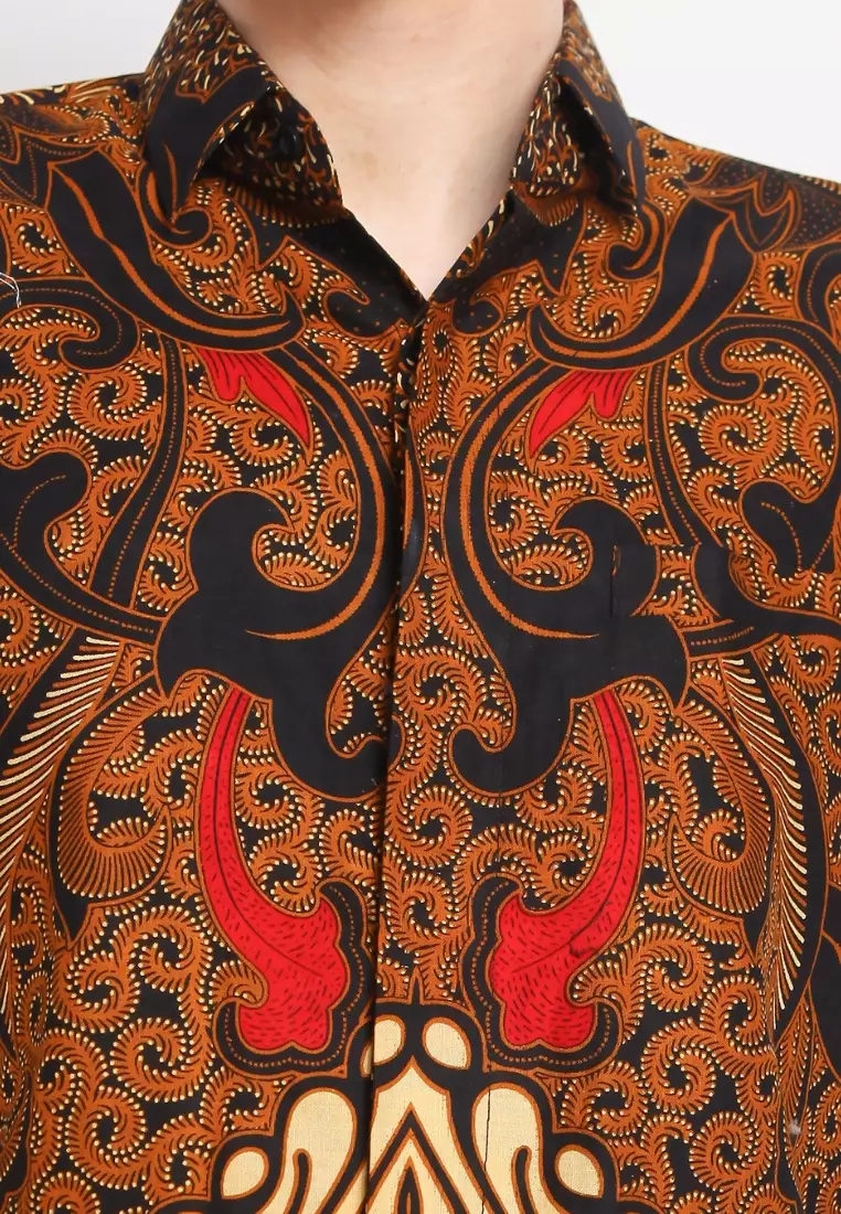 Kresna Kemeja Batik Pria Premium Slimfit Modern Lengan Panjang