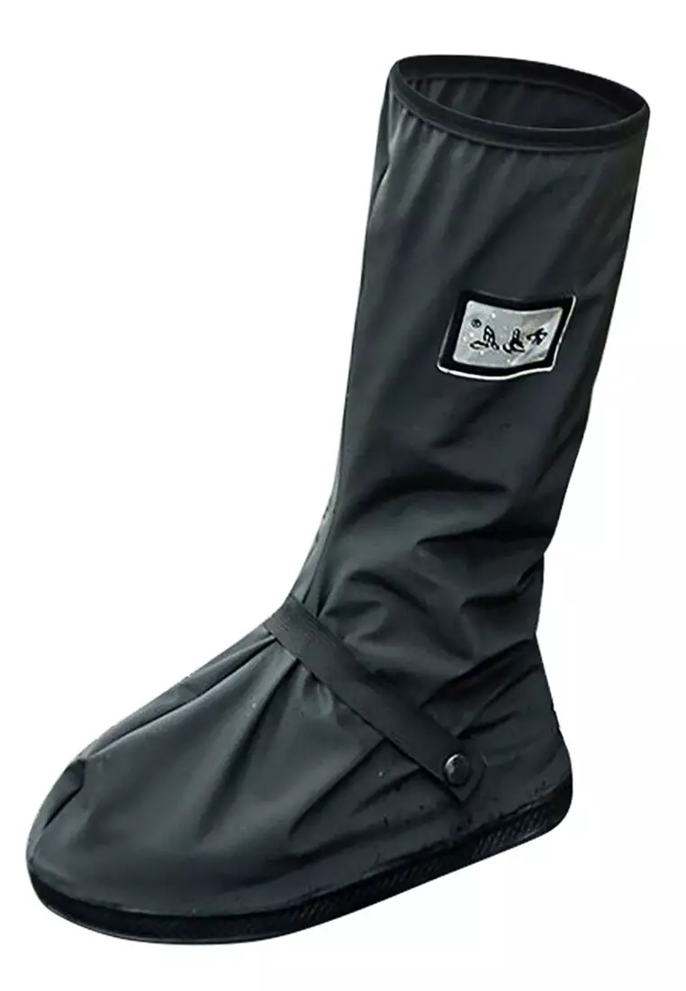 Rain Cover Hujan Sepatu Dengan Reflektor Cahaya Size L Material Rubber ORIGINAL