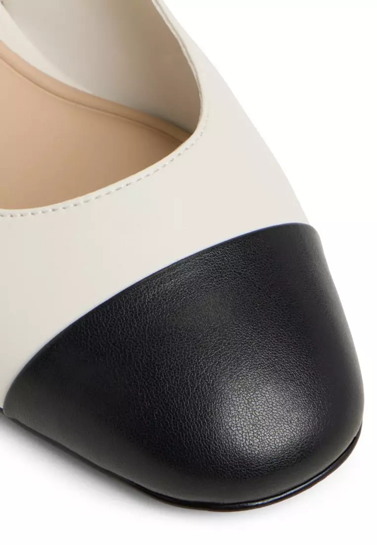 Agathe Slingback Low Block Heels