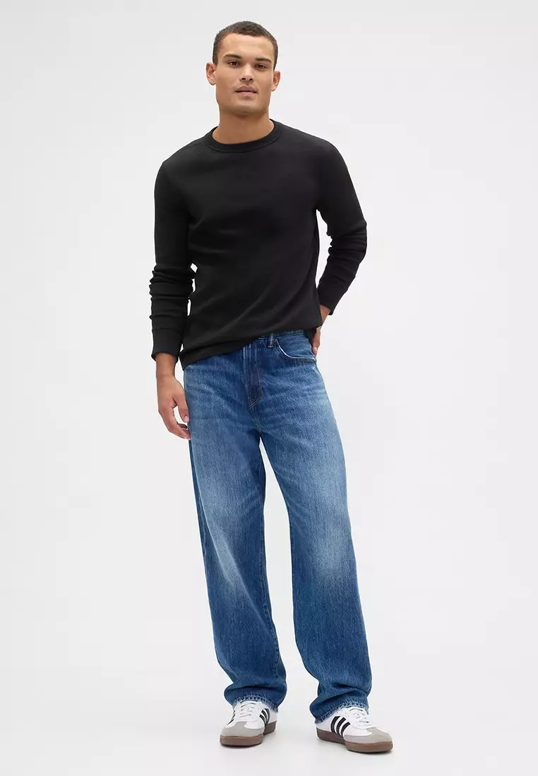 Waffle Crew Neck Sweater