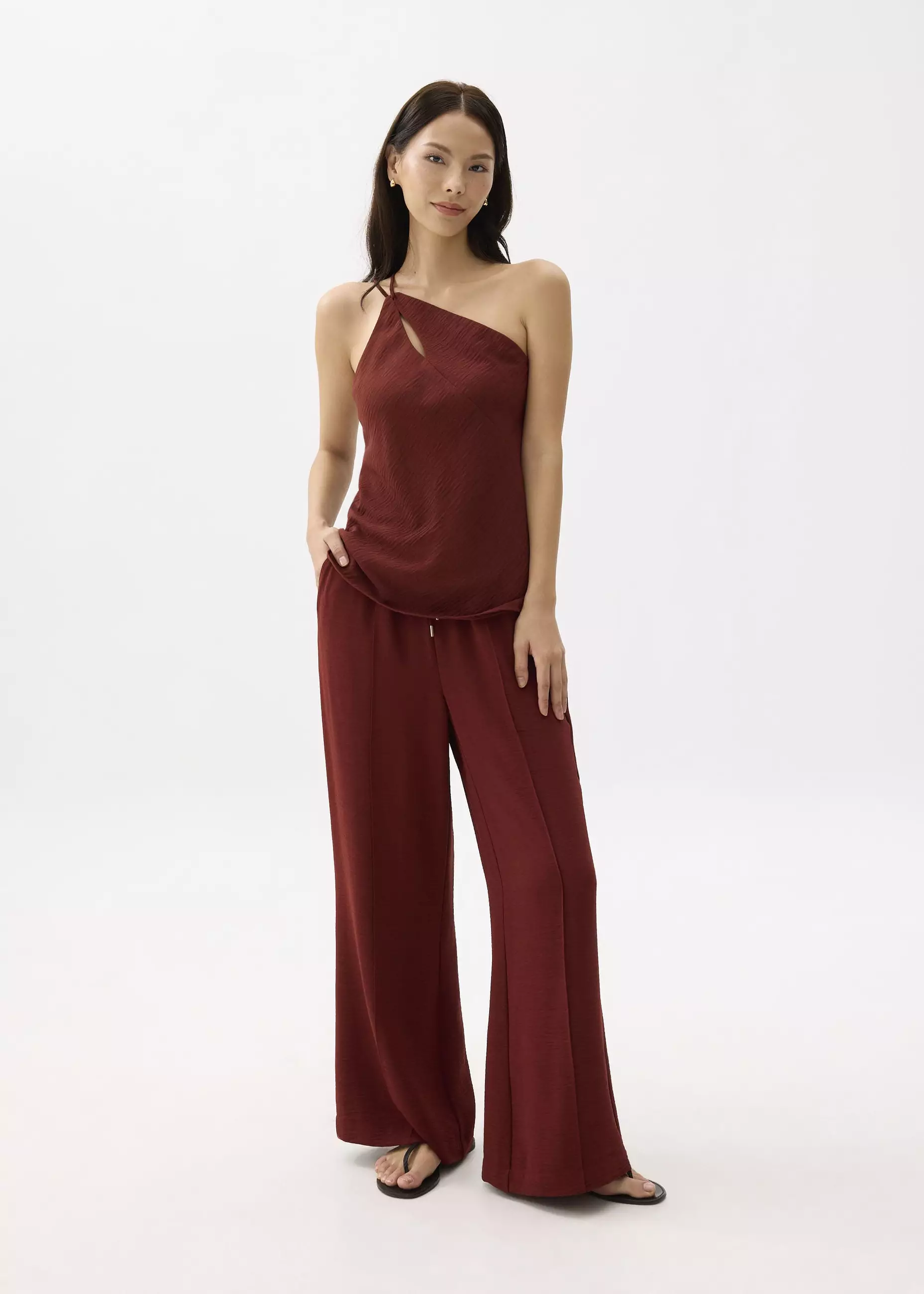 Celana Wanita - Leggy™ Elastic High Waist Straight Leg Pants