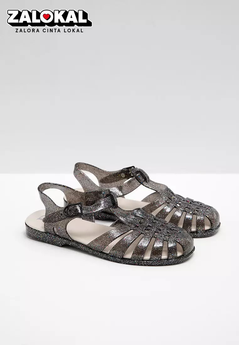 Sofia Molly Jelly Sandal Black