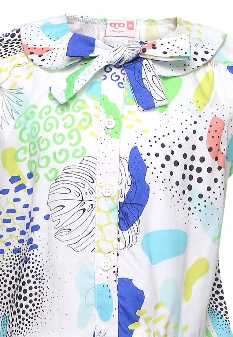 Qna Girl Phose Dress Pendek Anak Multicolor