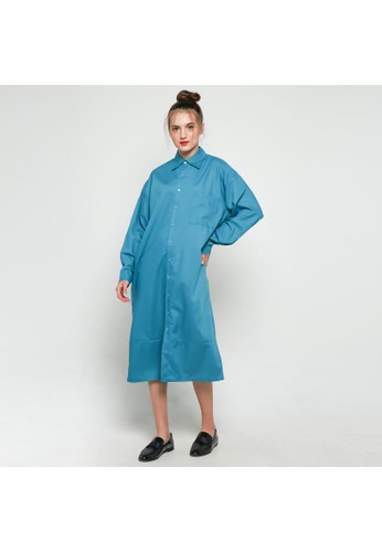 ATS The Label Queena Dress - Aqua
