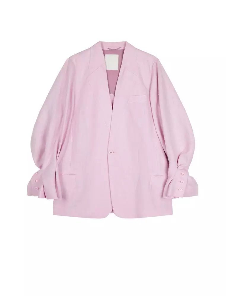 百搭宽松中长款西服