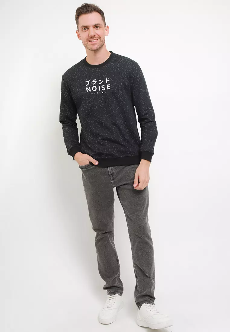 Ryusei Sweater Crewneck Noise Black