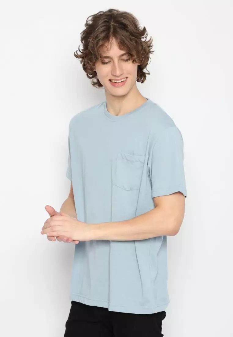 MATSUDA Kaos Polos Pocket T Shirt Cotton Chuo