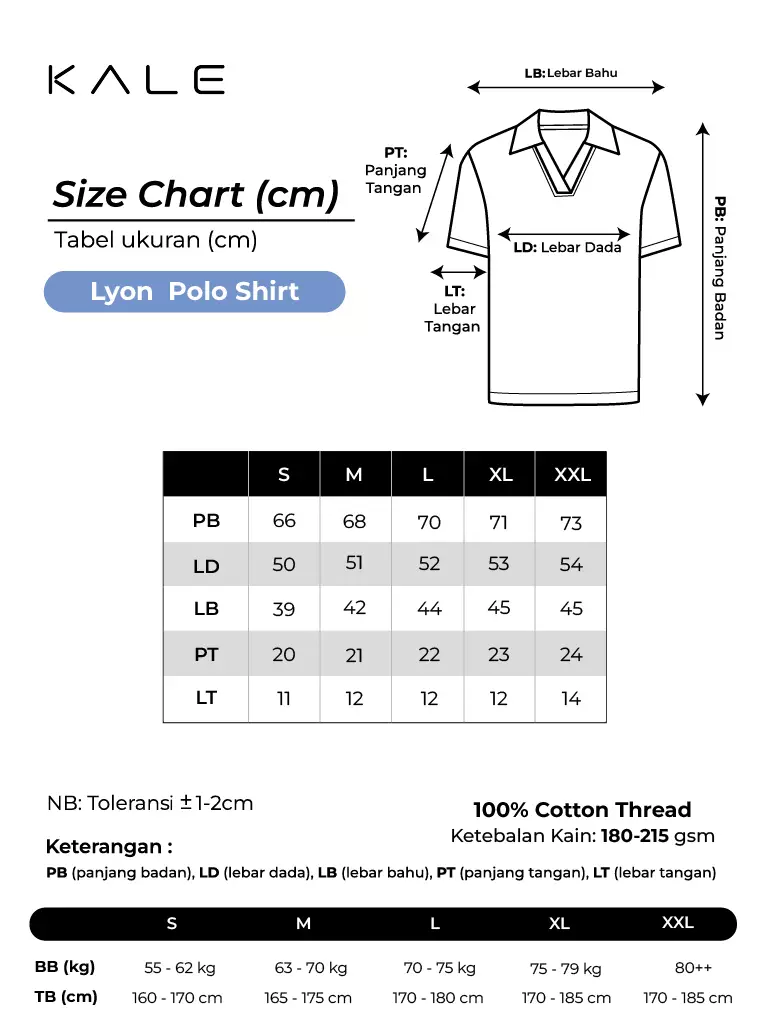 Kale Lyon White / Polo Shirt Pria / Atasan Kaos Polo Rajut Pria