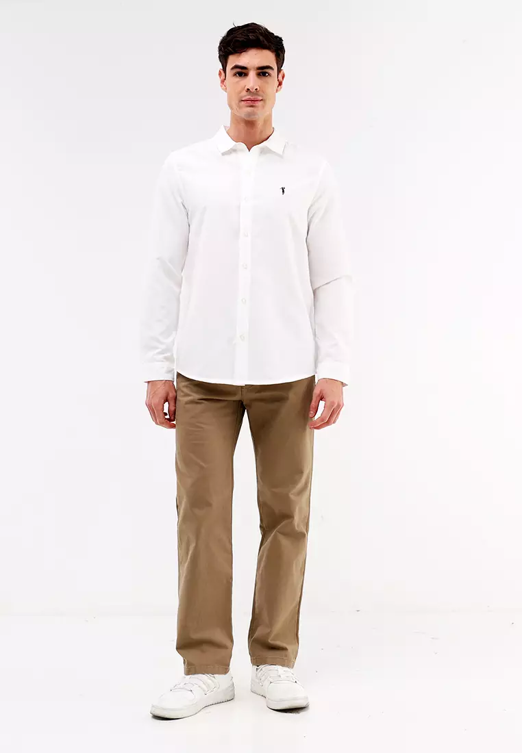 Woven Polo Long Sleeve