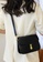 Lara black Women's Crocodile Skin Embossed Leather Cross-body Bag Shoulder Bag 950BCAC0DAC6CFGS_3