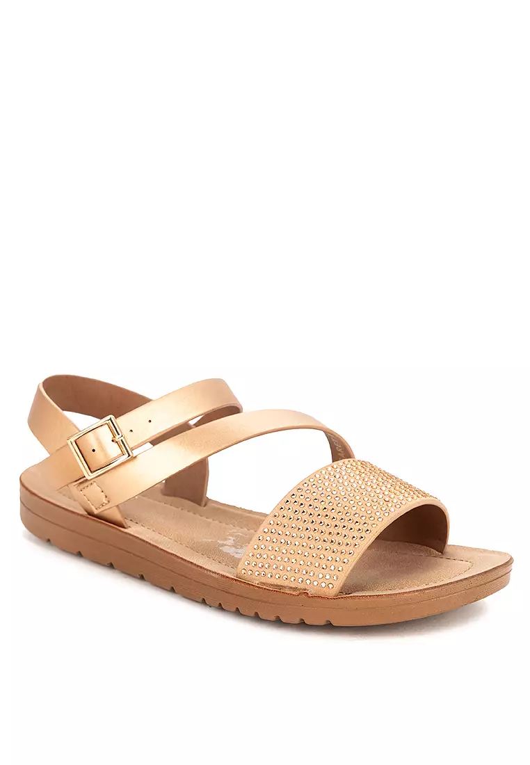 Discount on UNLISTED  shoes - SKU: MARGARET FLAT SANDALS