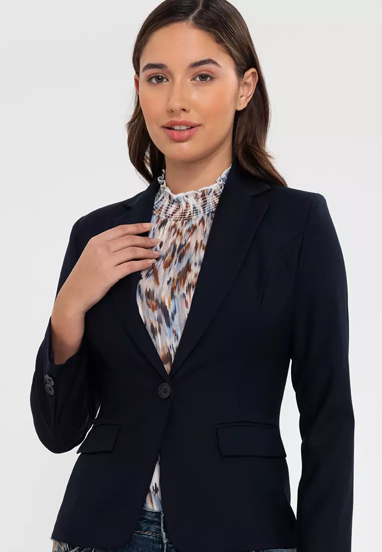 One Button Tailored Blazer