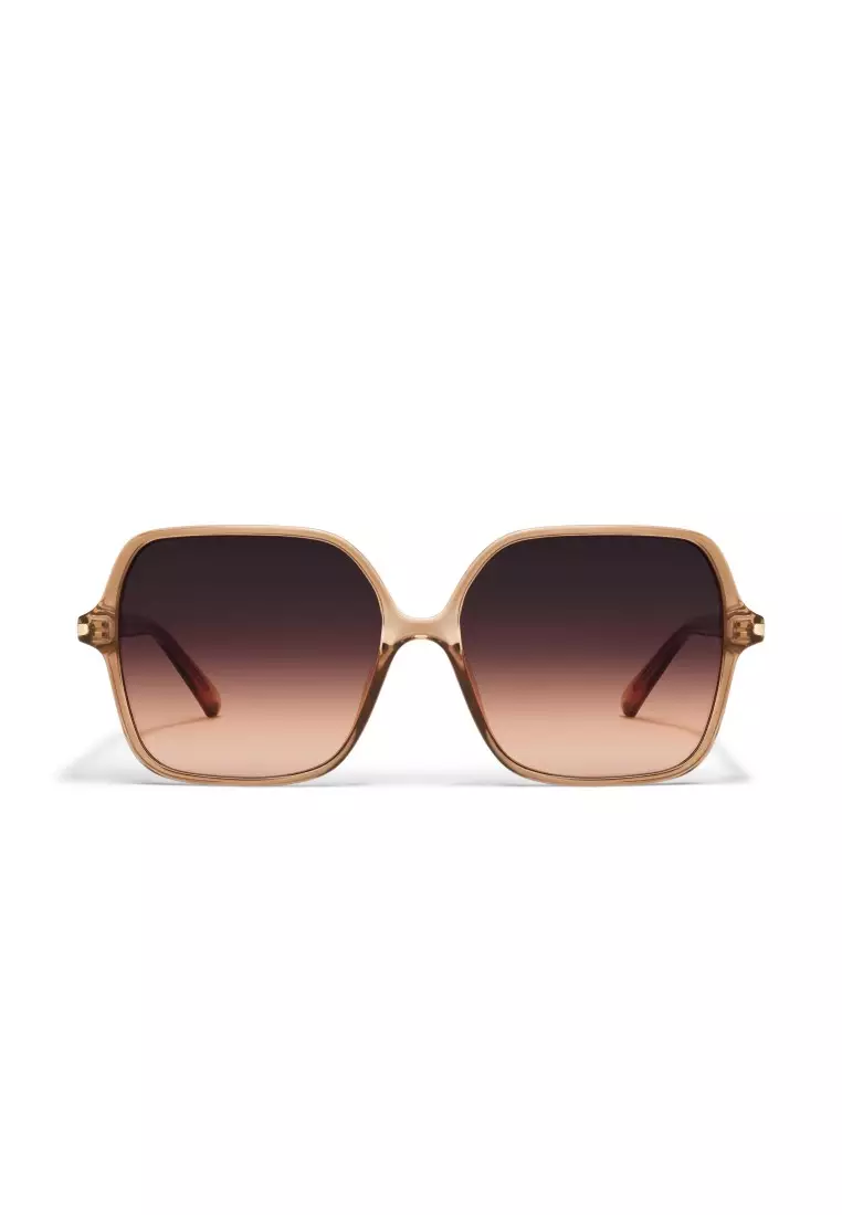 QUAY Press Tour Sunglasses - Ginger/Dark Brown Honey