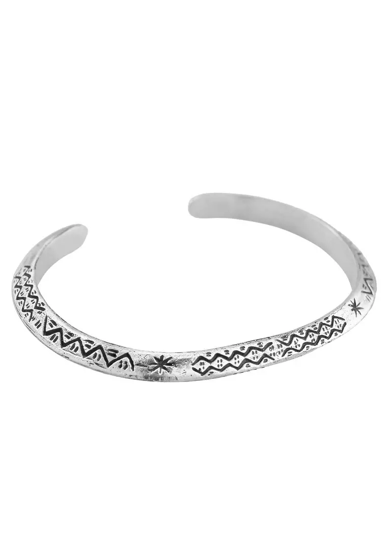 EXCLUSIVE Gelang Perhiasan Perak 925 Pria Bangle Azetec