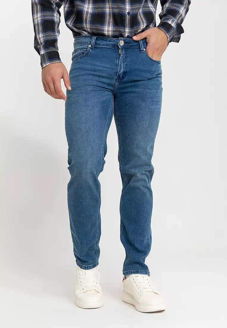 Buy Aeropostale Men's Aero Washed Blue Denim Jeans 2024 Online