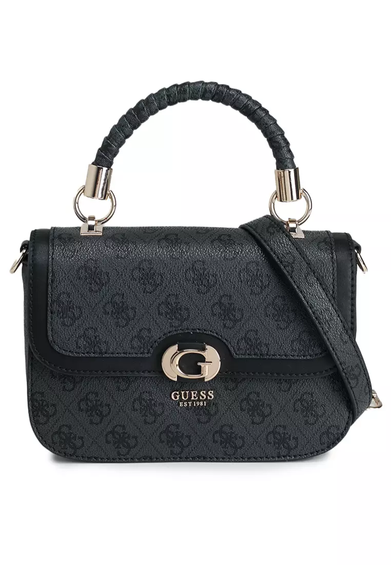 【GUESS ゲス】ORLINA G LOGO CHAIN ミニFLAPクロスバッグ GUESS Orlina Mini Convertible Crossbody Flap, Lavender Grey