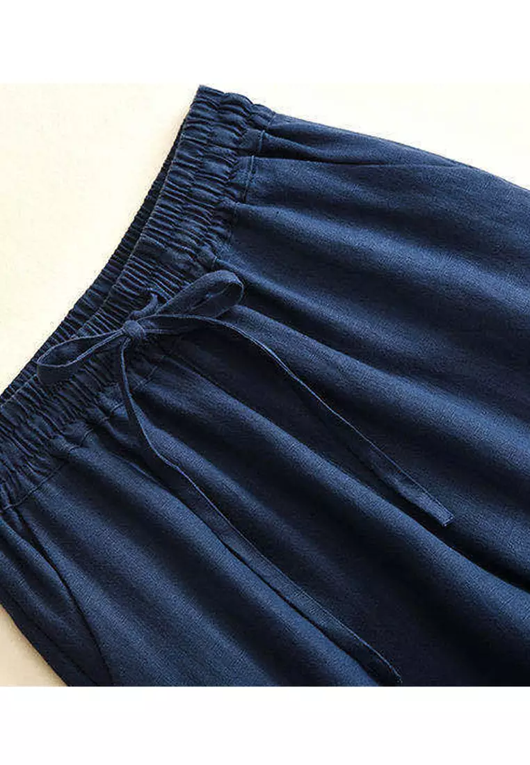 Big Size Cotton-flax Casual Pants RZ9020