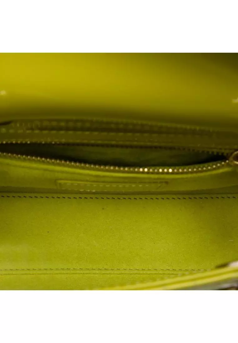 Pre-Loved Dior Mini Patent Cannage Lady Dior