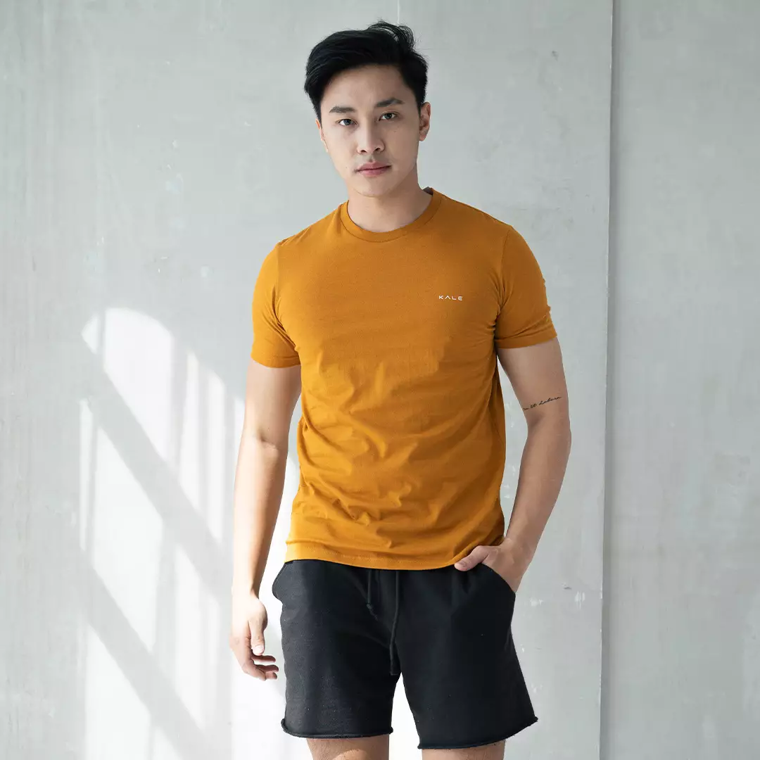 Kale Arion Dark Mustard / T-Shirt Pria Lengan Pendek / Unisex