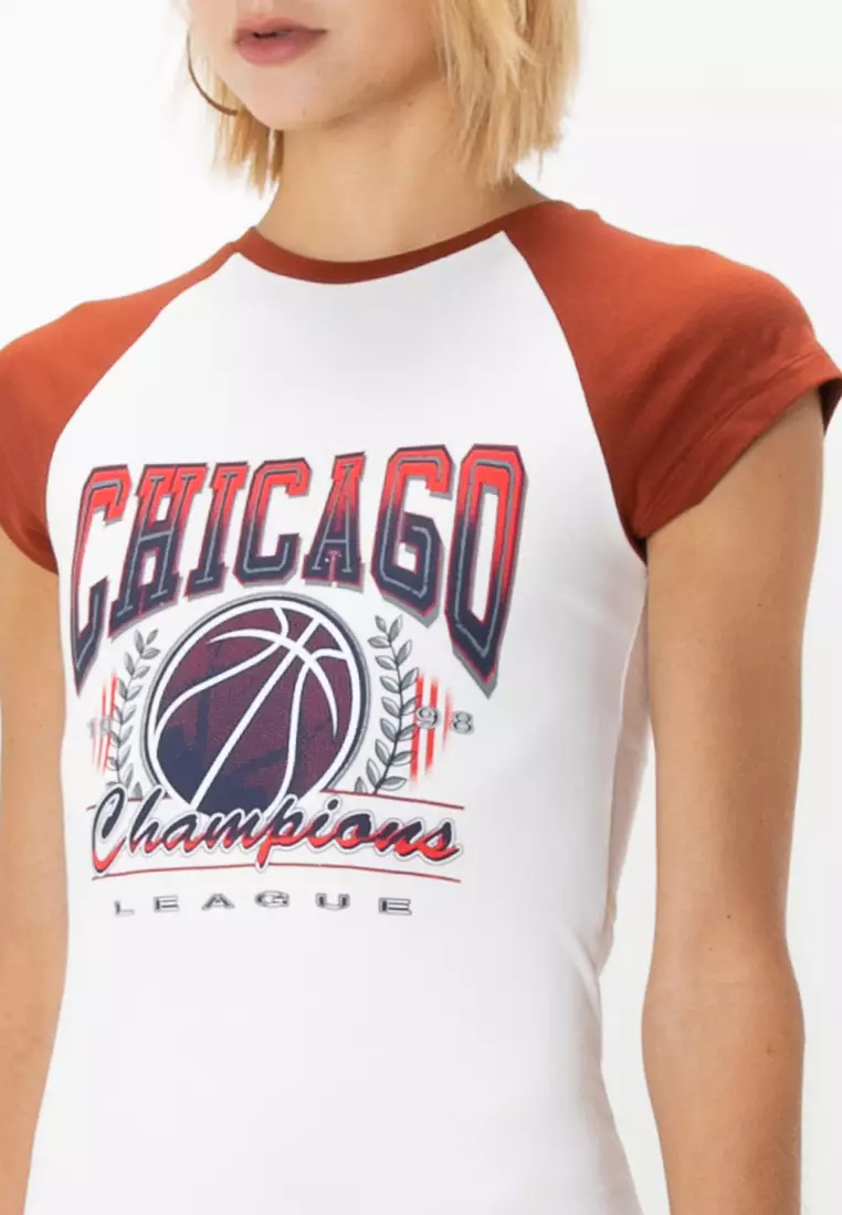 Petite Contrast Bodycon T-Shirt Dress Chicago