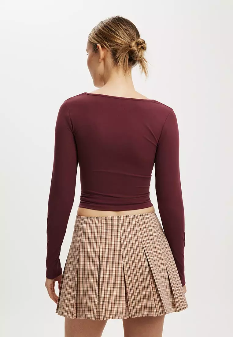 Mae Pleated Mini Skirt