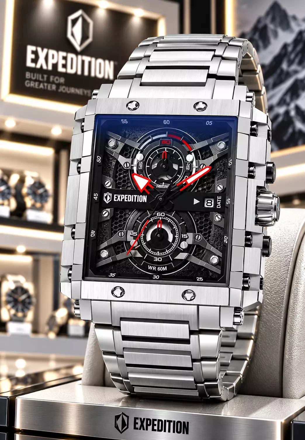 Jual Expedition Expedition - Jam Tangan Chronograph Pria - Black Dial ...