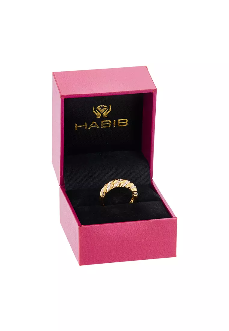 HABIB 916/22K Yellow and White Gold Ring 6200235YW