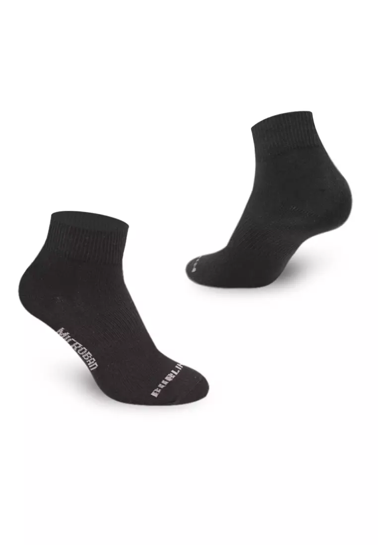 Microban Ladies’ Cotton Lite Thin Casual Ankle Socks 3 pairs in a pack VLCKG18