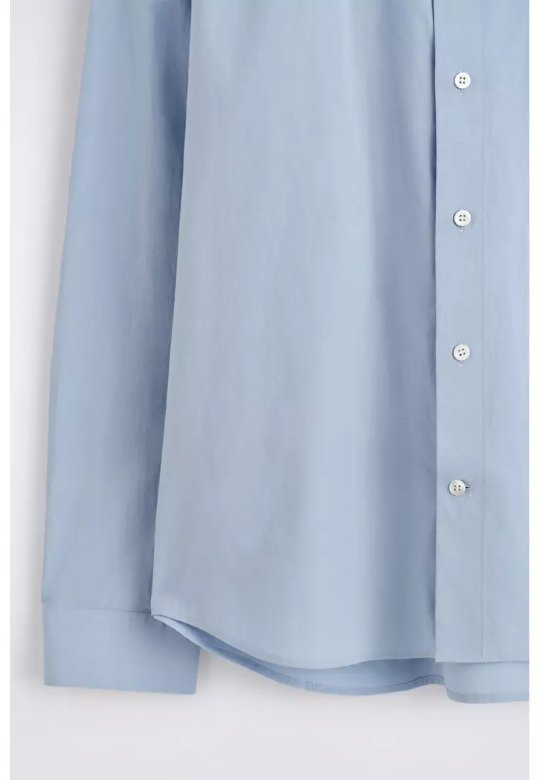 RELAXED PIMA COTTON-POPLIN SHIRT