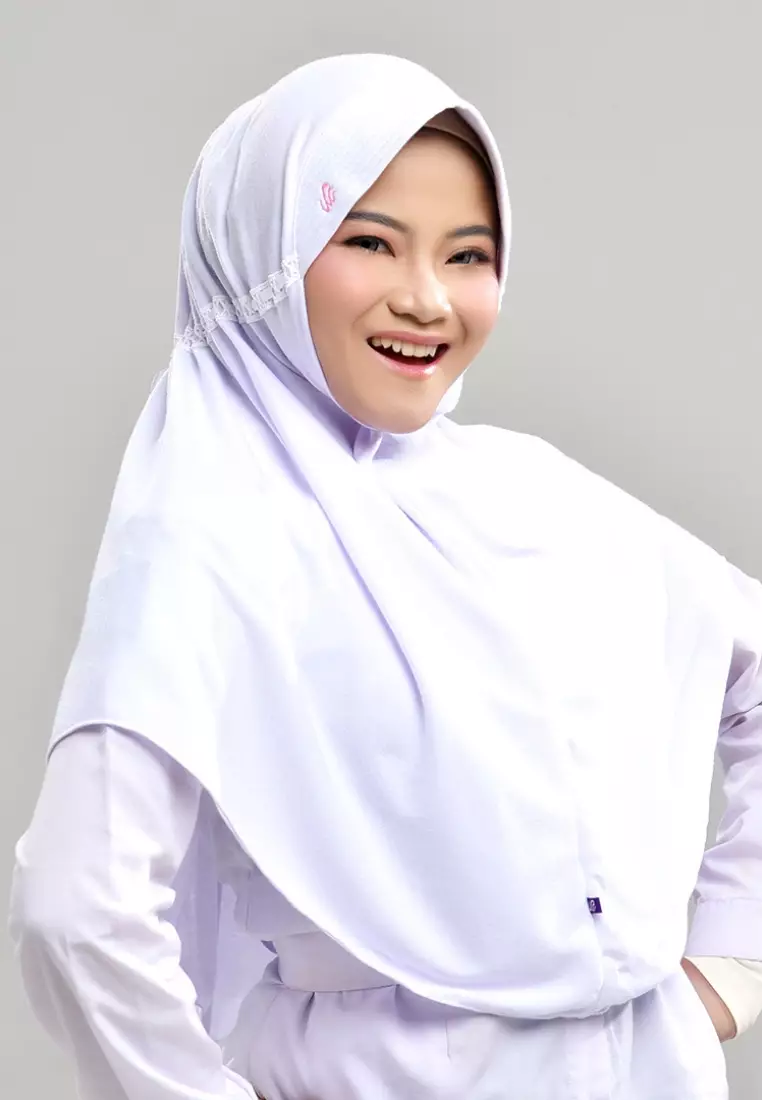 Rabbani - Kerudung Sekolah Instan Innova - White