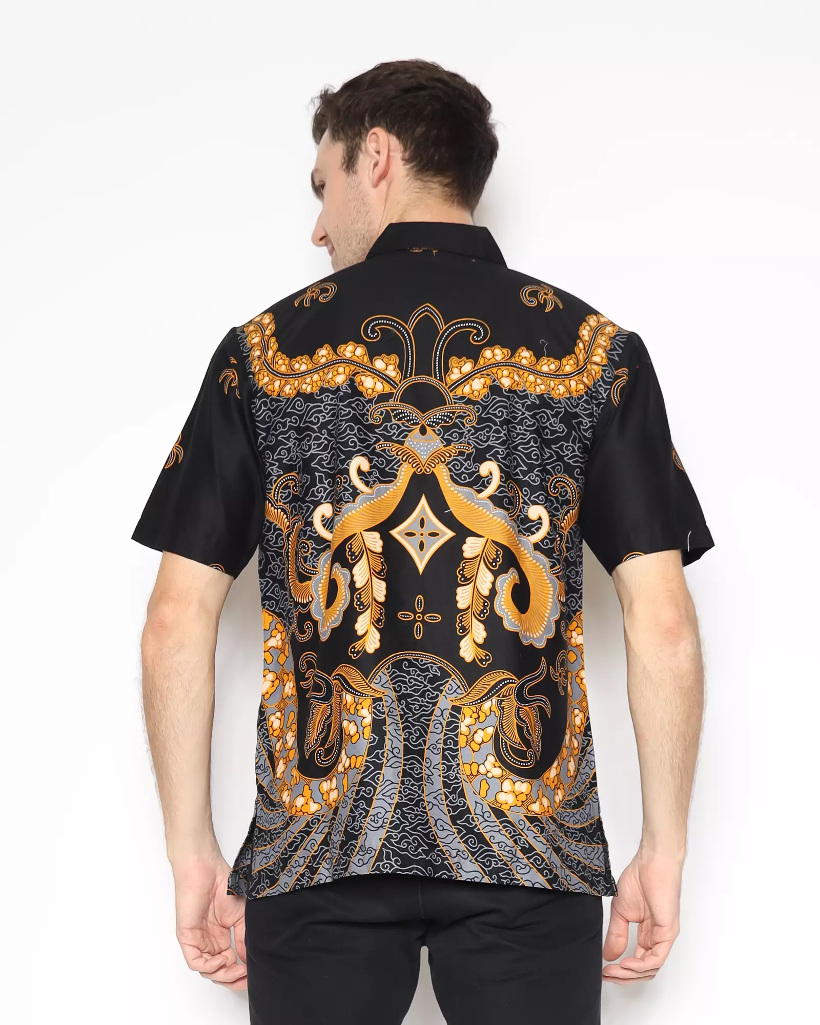 Kemeja Batik Pria - Bhatara Batik Dominc - Atasan Kemeja Batik Lengan Pendek