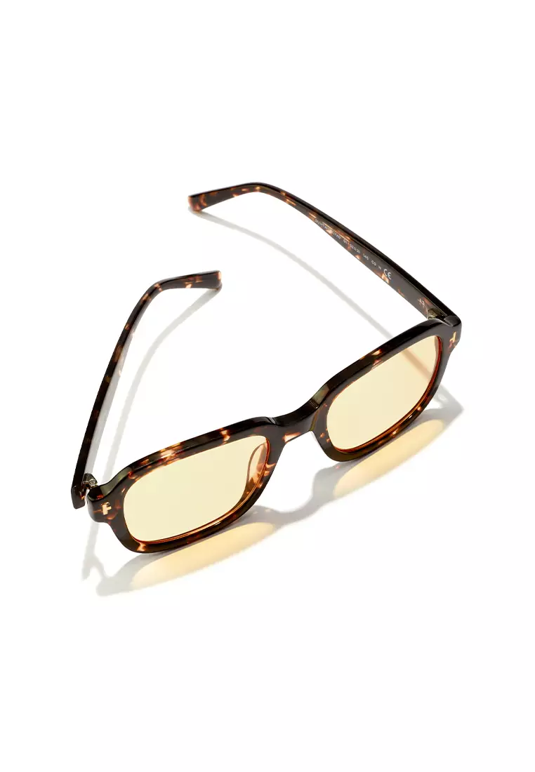 HAWKERS Beige Carey Yellow TWIST Sunglasses for Men and Women, Unisex. UV400 Protection. Official Product designed in Spain