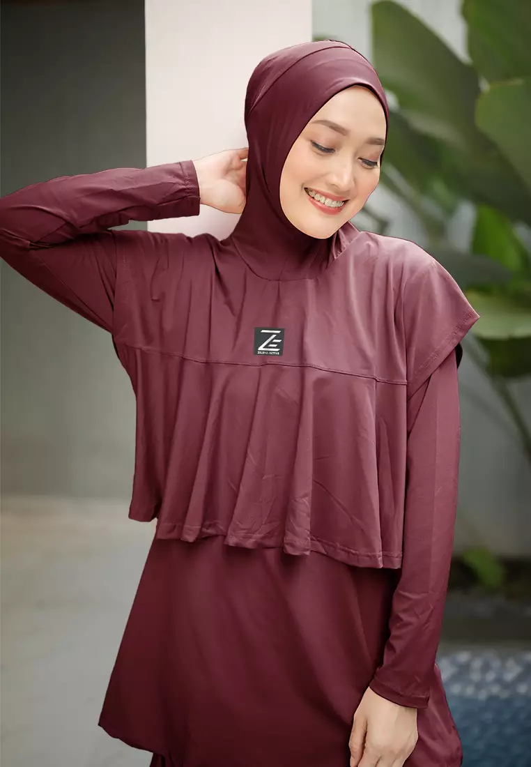 Baju Renang Muslimah Cetta Basic Swimwear Bigsize