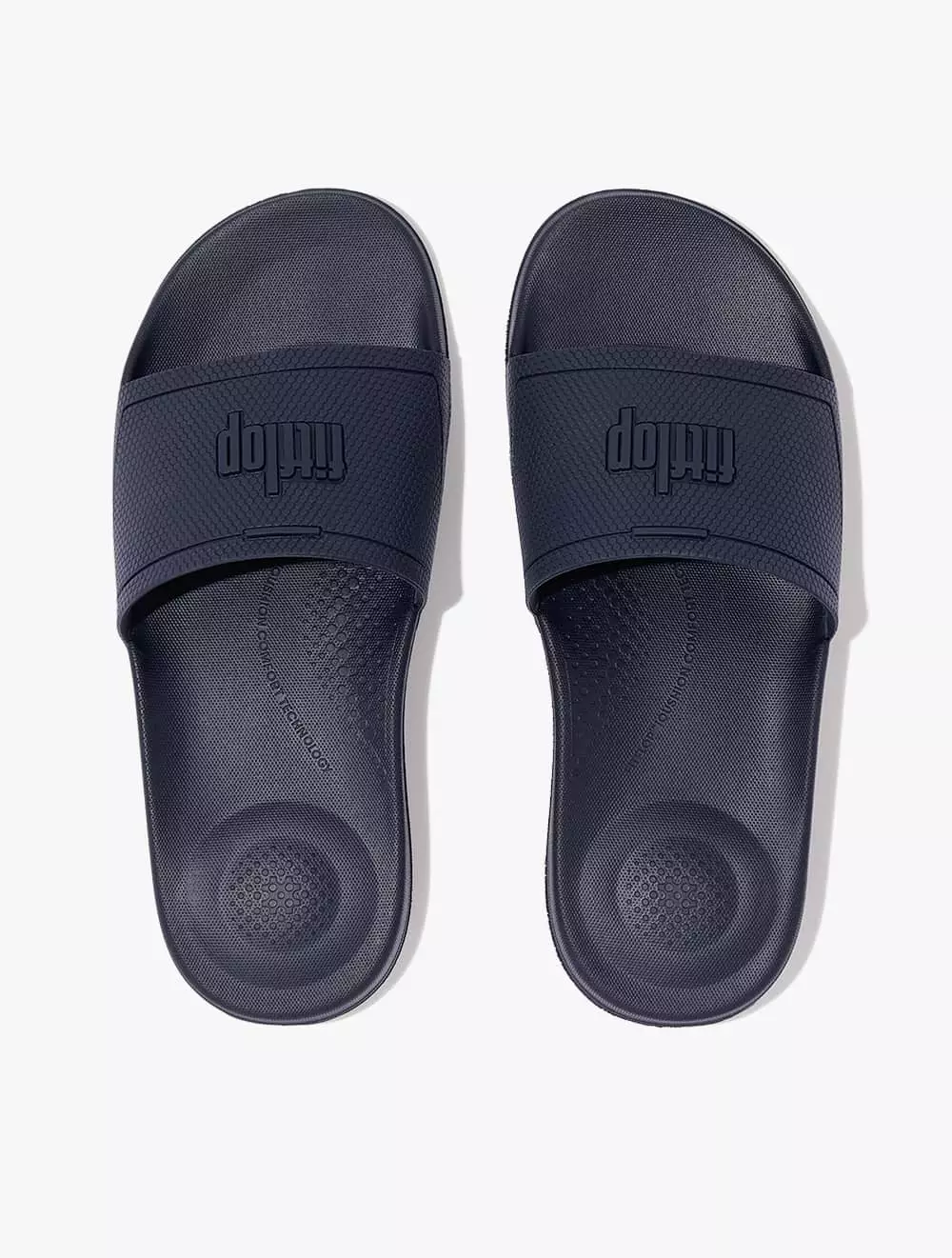 Jual FitFlop Fitflop Iqushion Women's Slides - Midnight Navy - Blue ...