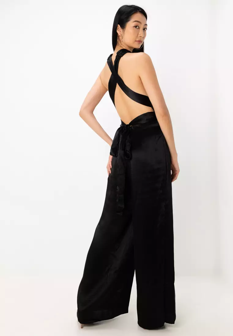 High Shine Satin Wear Me Anyway Jumpsuit
