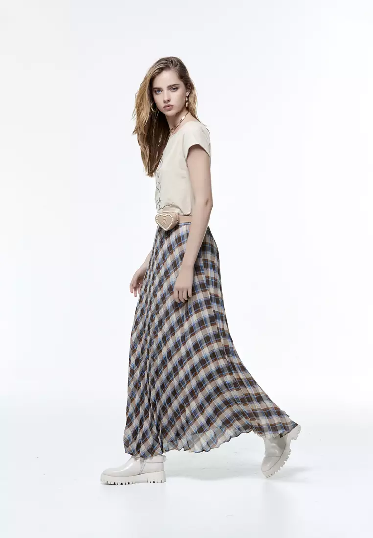 Zalora checkered skirt top
