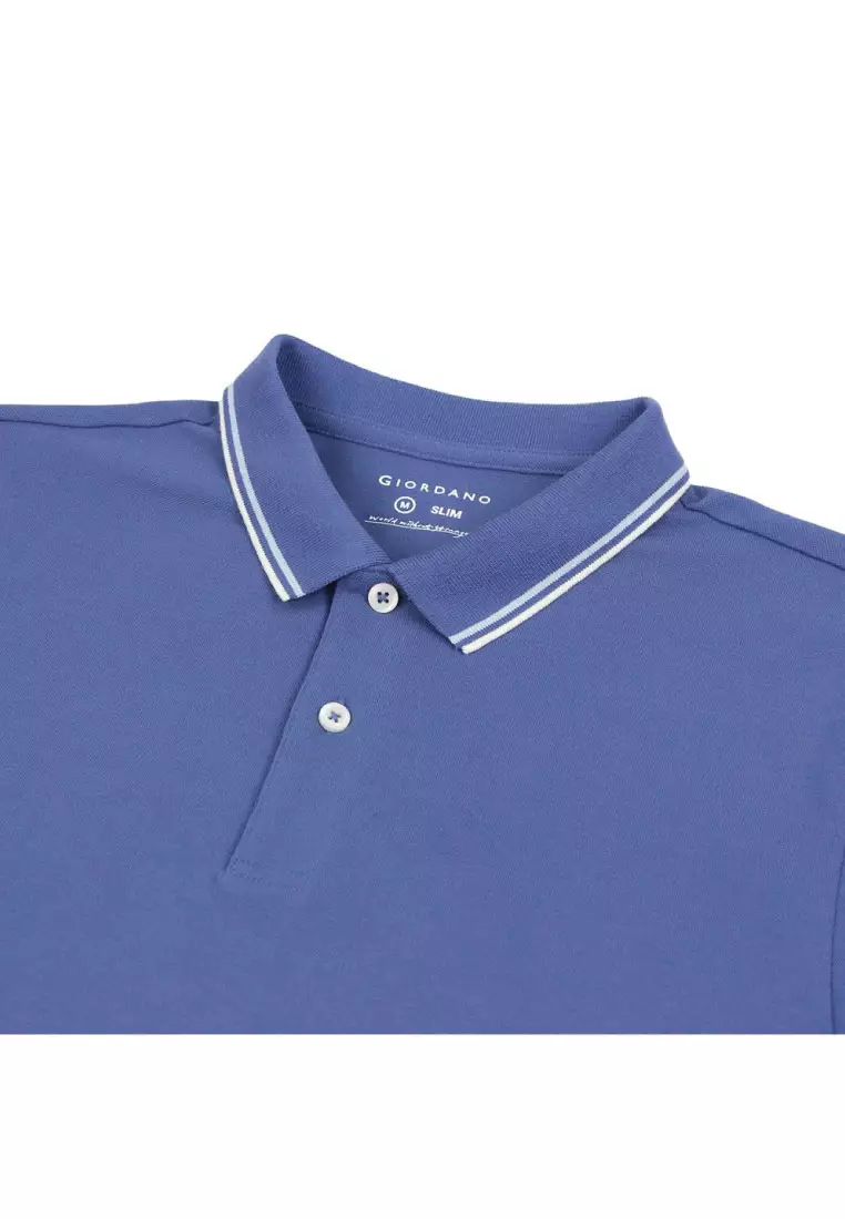 Men's Cotton Lycra Short Sleeve Slim Polo 01015018