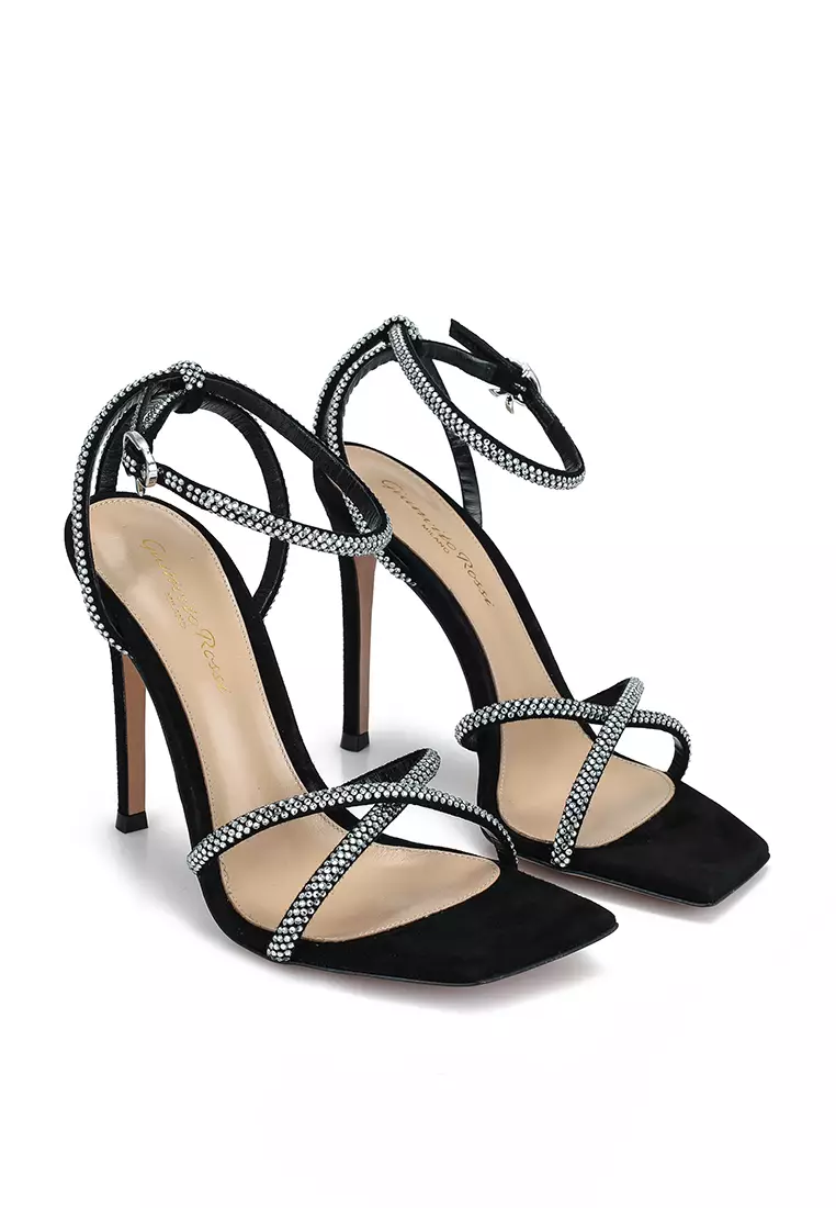 Suede Heels with Rhinestones (ik)