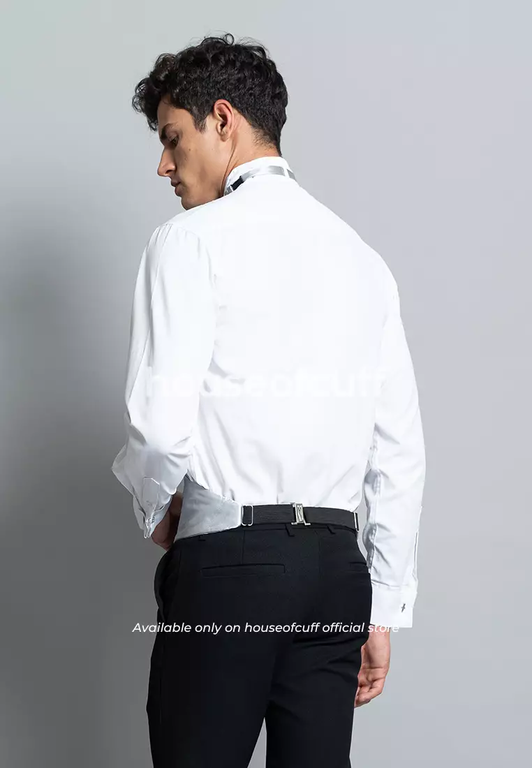 Suspender Gesper Belt Wedding Best Man Cummerbund Silver