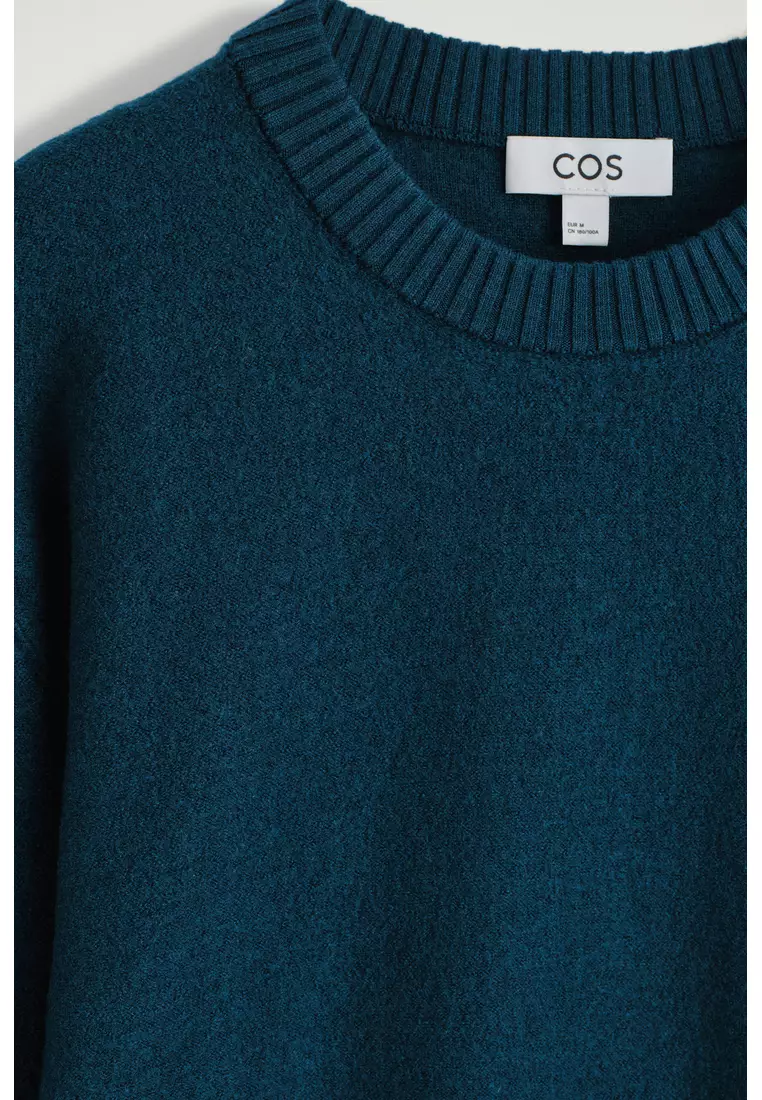 BOILED-WOOL CREW-NECK JUMPER