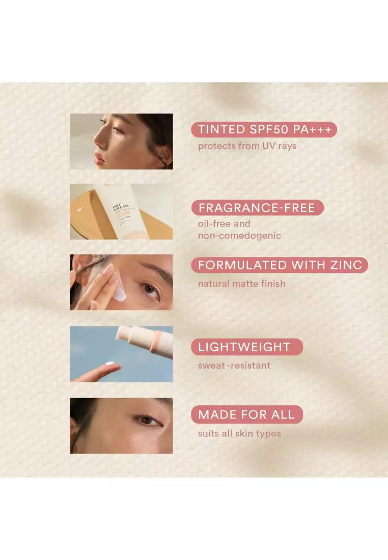 Airy Sunscreen SPF 50 Duo Sheer + Butterscotch