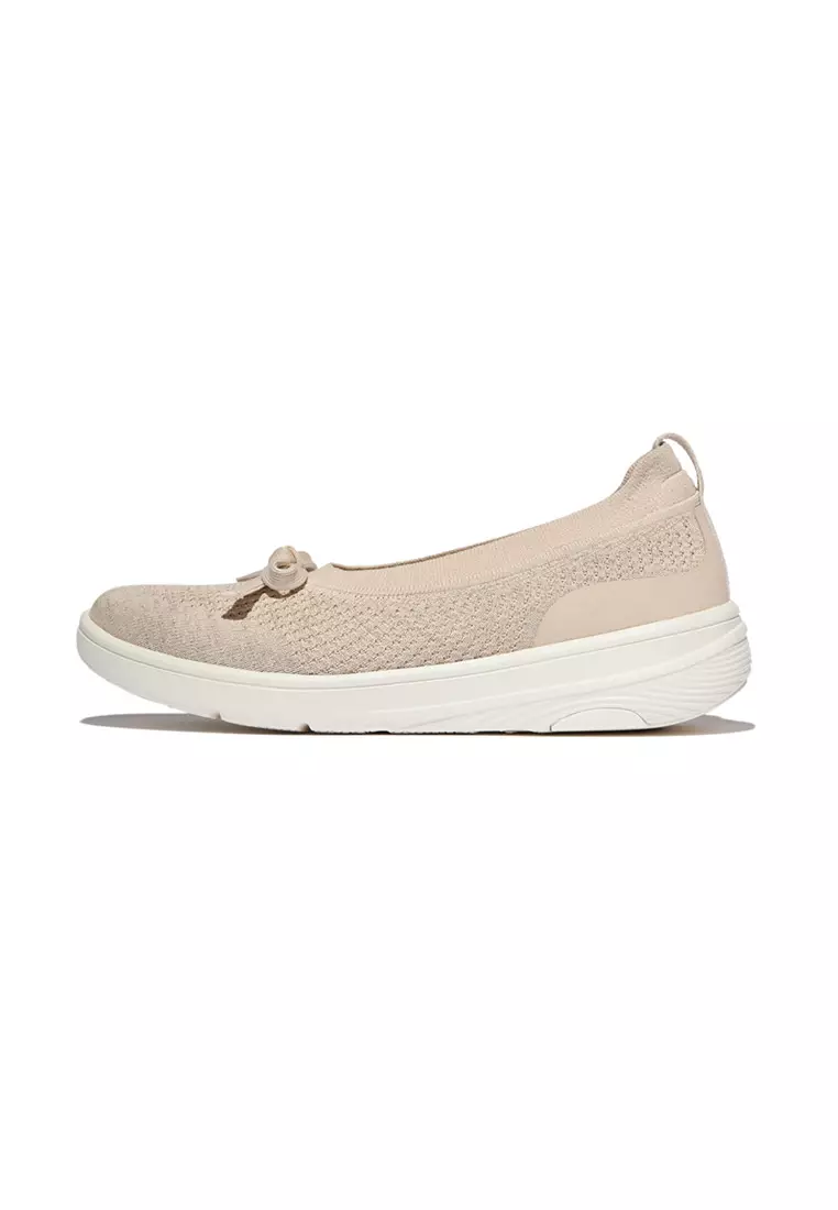 Super-q Bow Knit Ballerinas
