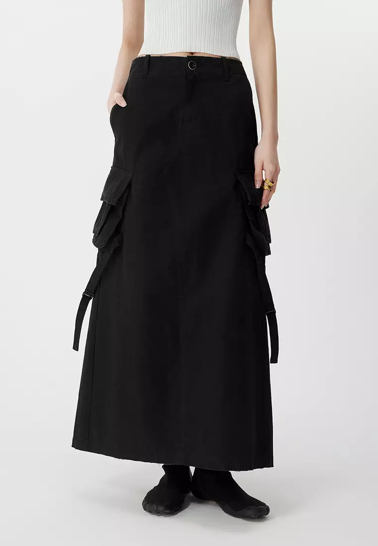 Long waist skirt with laces