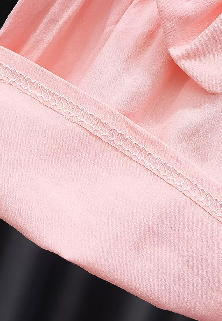 Dress Bayi Anak Perempuan Lengan Pendek Polka Rabbit Korean Style Import 4340 Venrz Pink