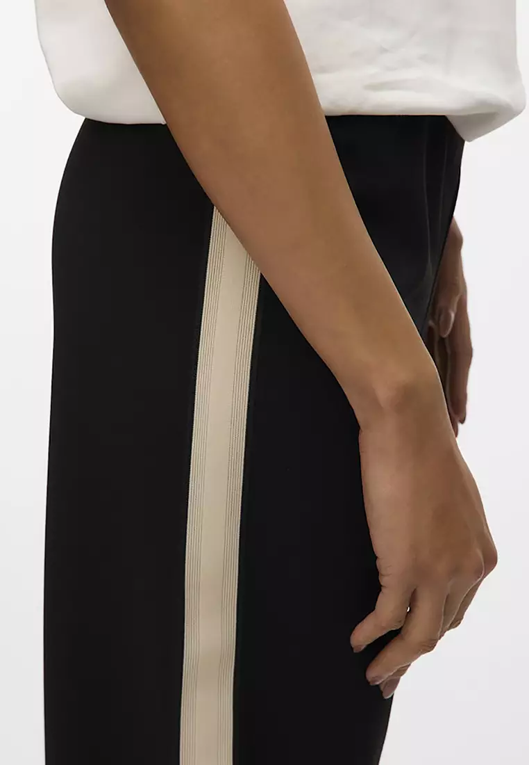 Mid Waist Wide Panel Pant