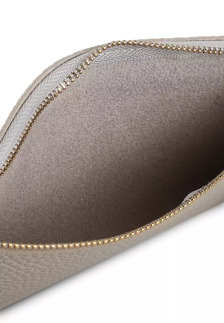 Pebbled Pouch With Card Holder