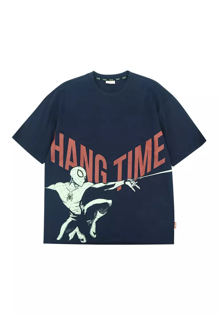 Mens Licensed Oversized Graphic T-Shirt "Hang Time"