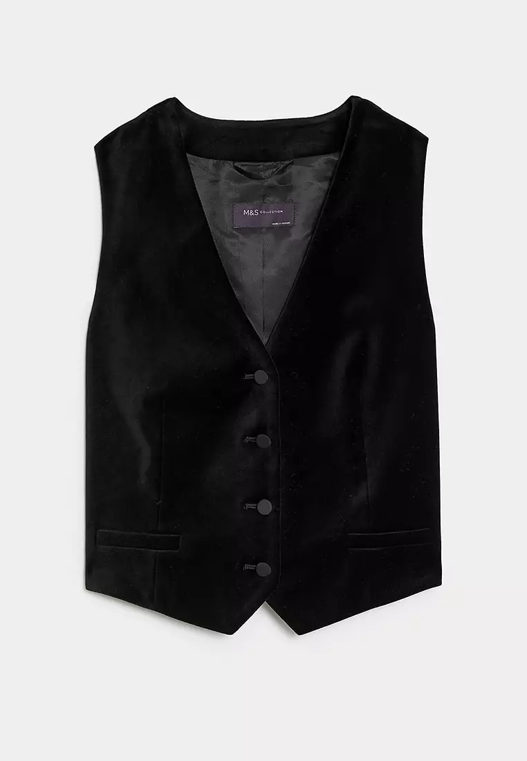 Velvet Tailored Waistcoat