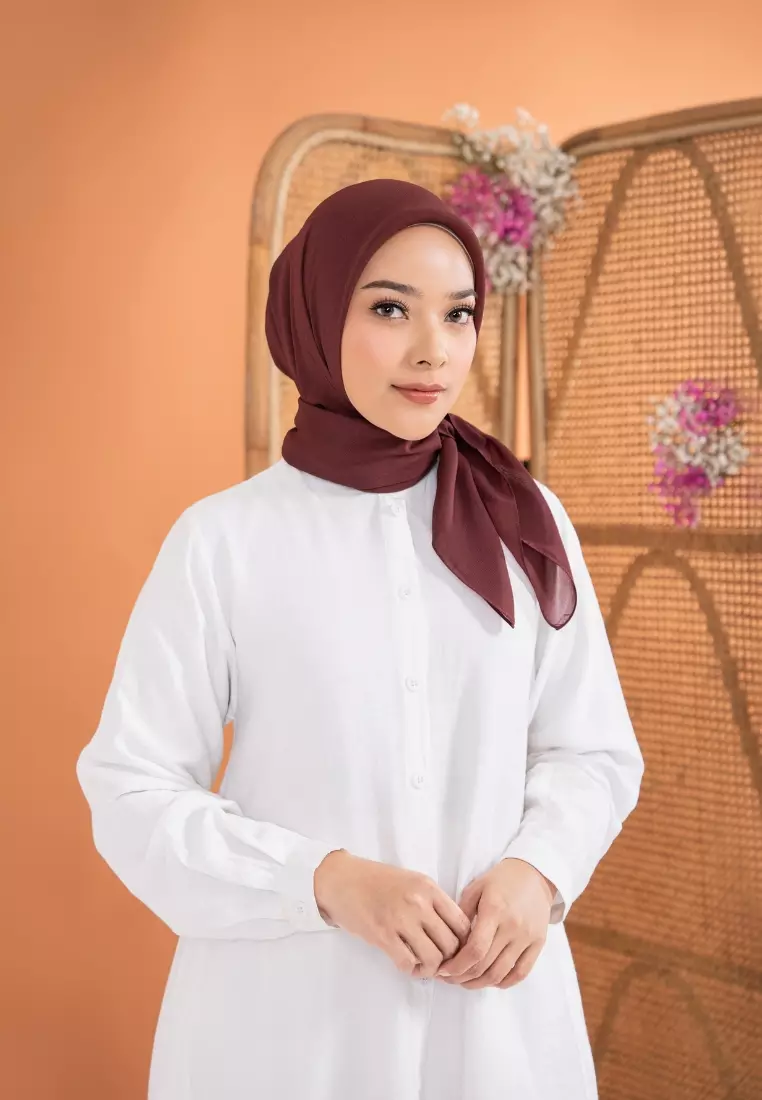 ZM Zaskia Mecca - Sana Coffe Hijab Kerudung Segi Empat
